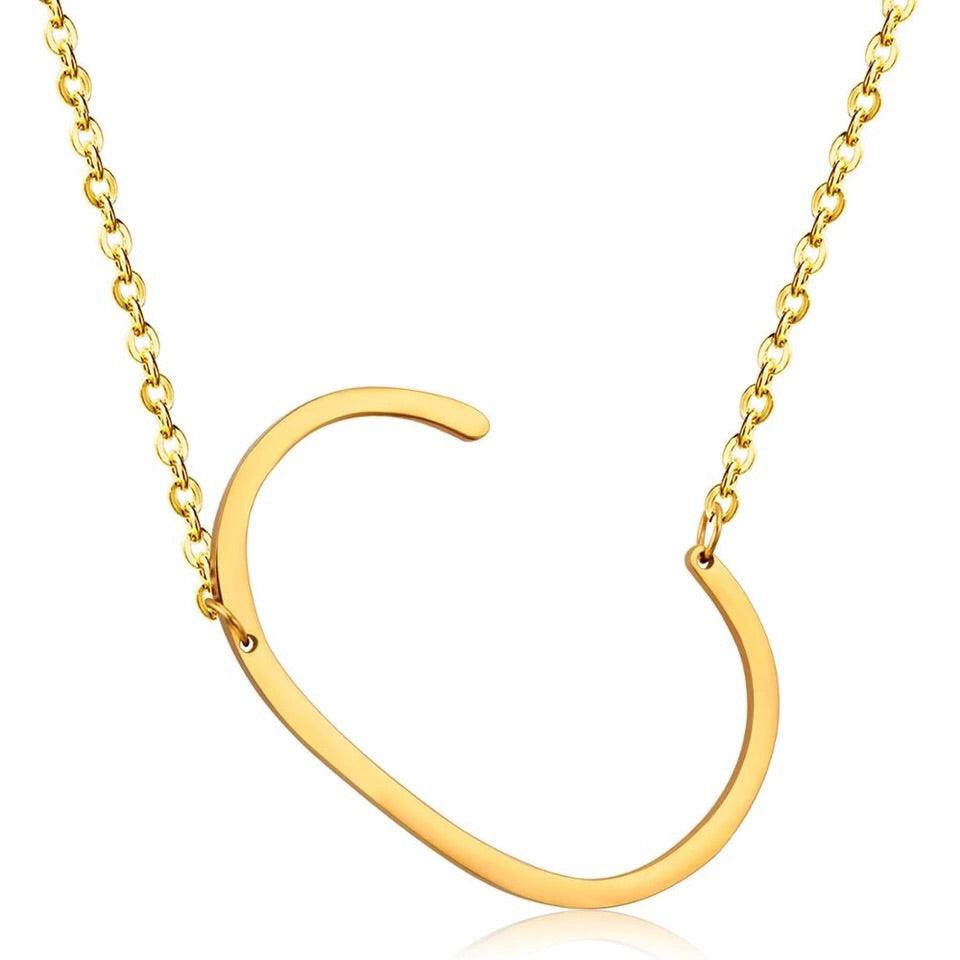 Sideway Alphabet Necklace - Anna Lou of London