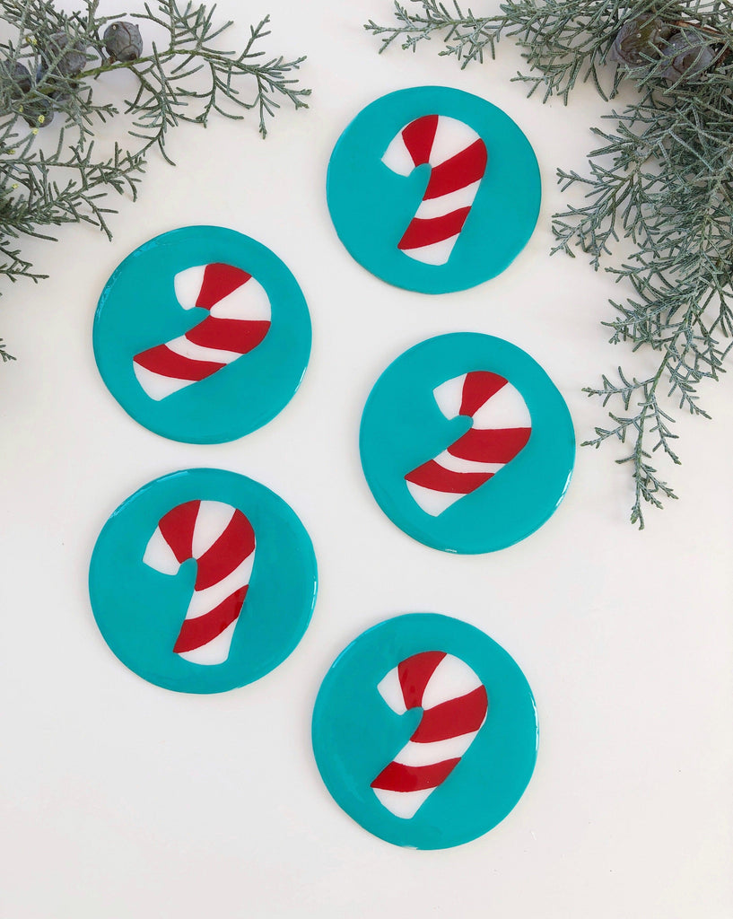 Candy Cane Coaster - Anna Lou of London