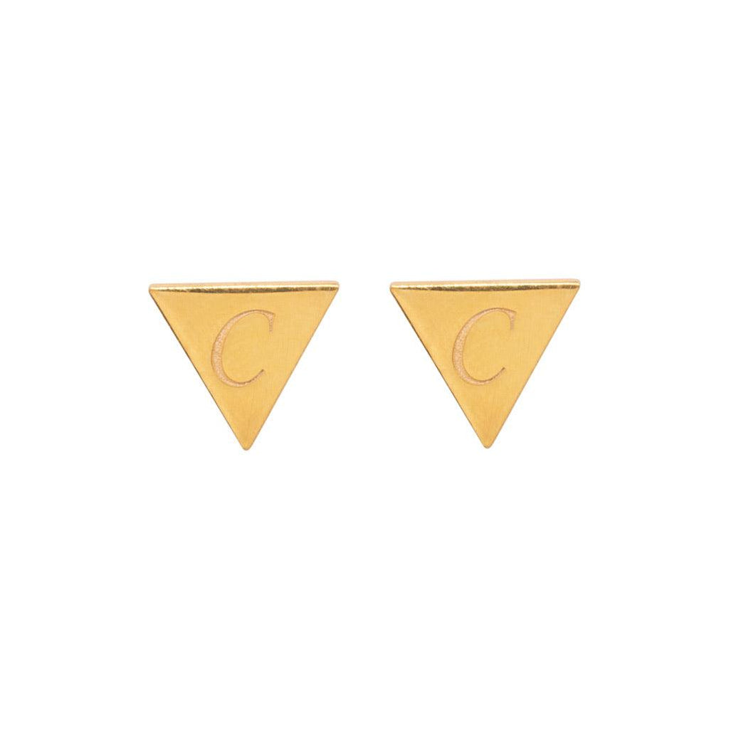 Bunting Initial Stud Earrings - Anna Lou of London