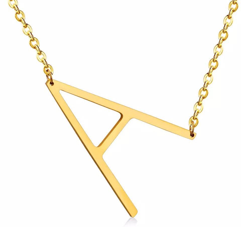 Sideway Alphabet Necklace - Anna Lou of London