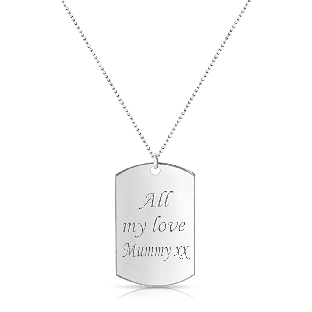 Inspirational Tag Necklace - Anna Lou of London