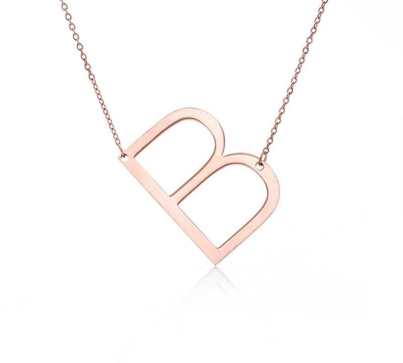 Sideway Alphabet Necklace - Anna Lou of London