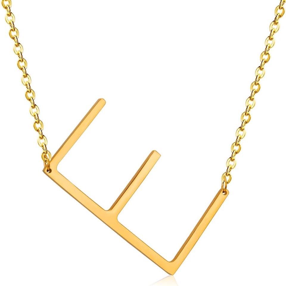 Sideway Alphabet Necklace - Anna Lou of London