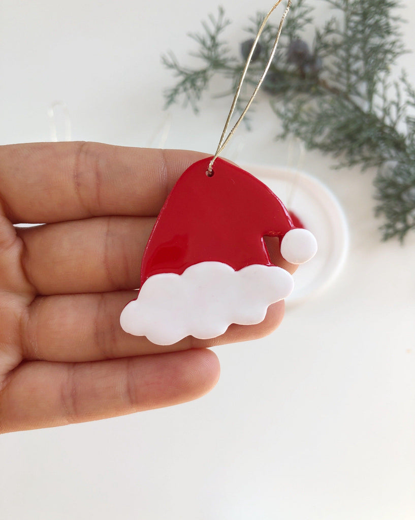 Santa hat tree decoration - Anna Lou of London