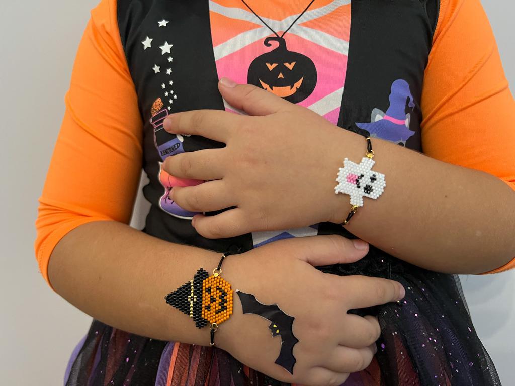 Halloween Miyuki bracelet - Anna Lou of London