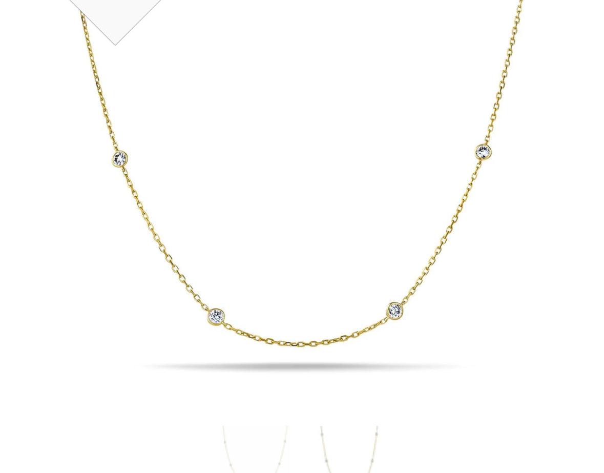 Diamonds by the sales yard necklace white gold