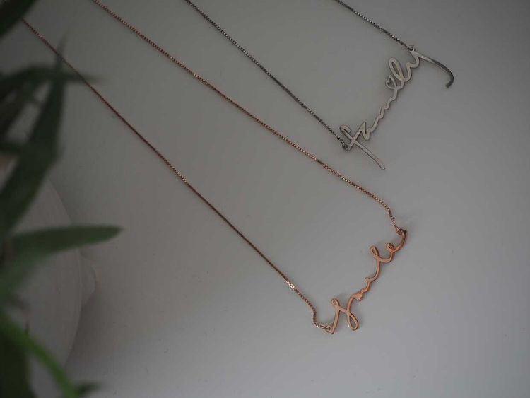 INPO Handwriting Name Necklace - Anna Lou of London