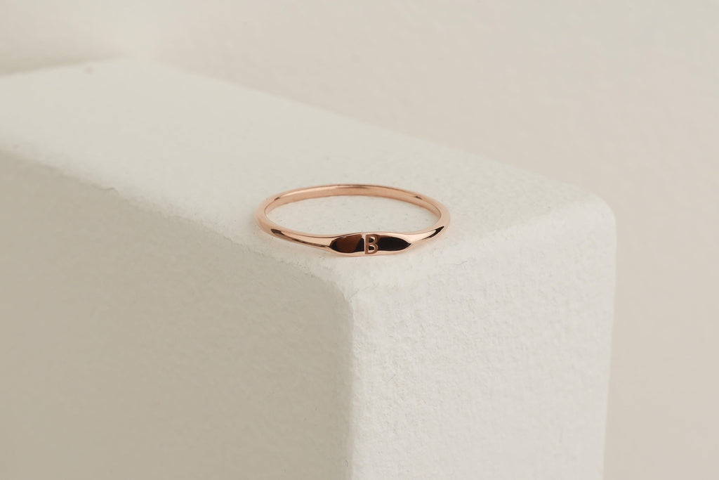 Initial Stackable Ring - Anna Lou of London