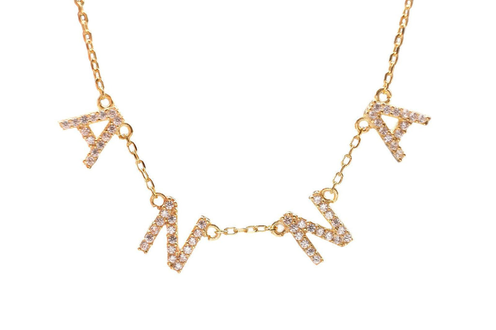 Crystal Word Choker Necklace - Anna Lou of London