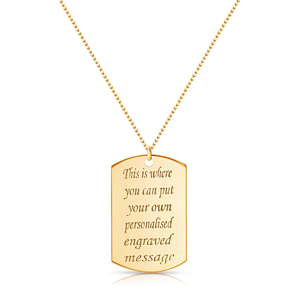 Inspirational Tag Necklace - Anna Lou of London