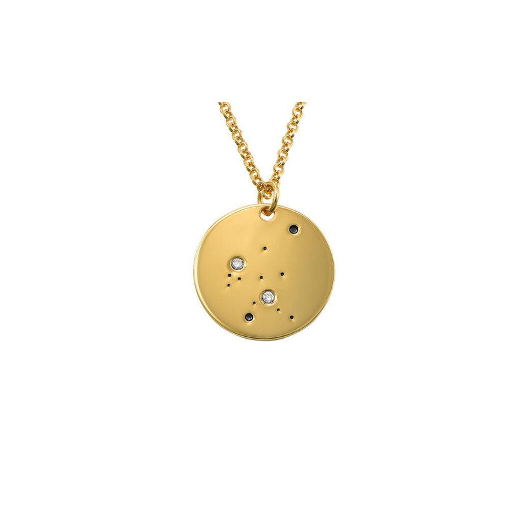 Aquarius Constellation Diamond Necklace - Anna Lou of London