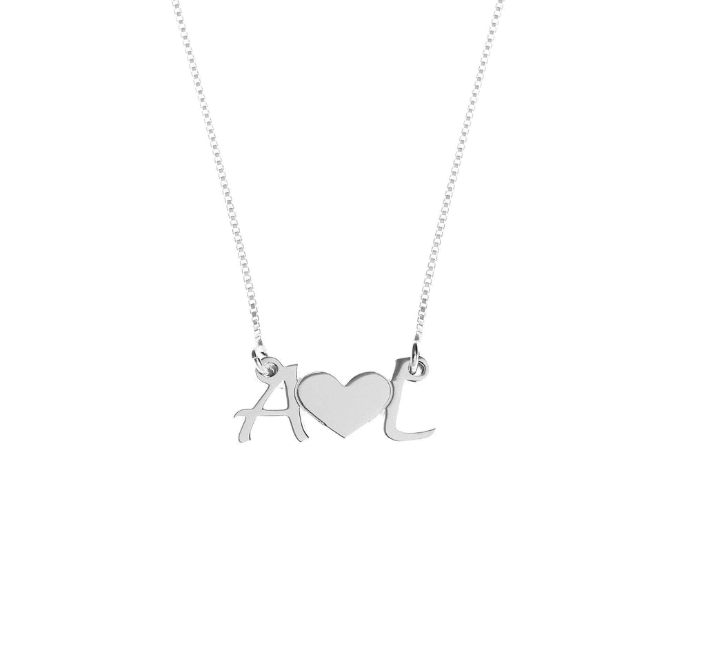 Initial Heart Necklace - Anna Lou of London