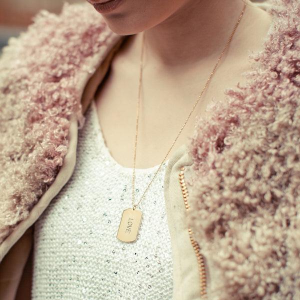 Inspirational Tag Necklace - Anna Lou of London