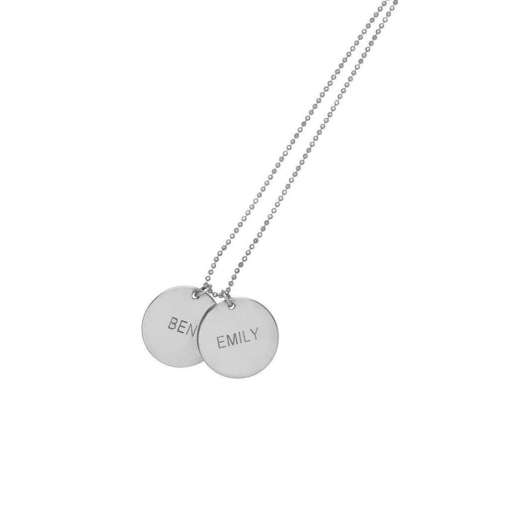 Name Disc Necklace - Anna Lou of London