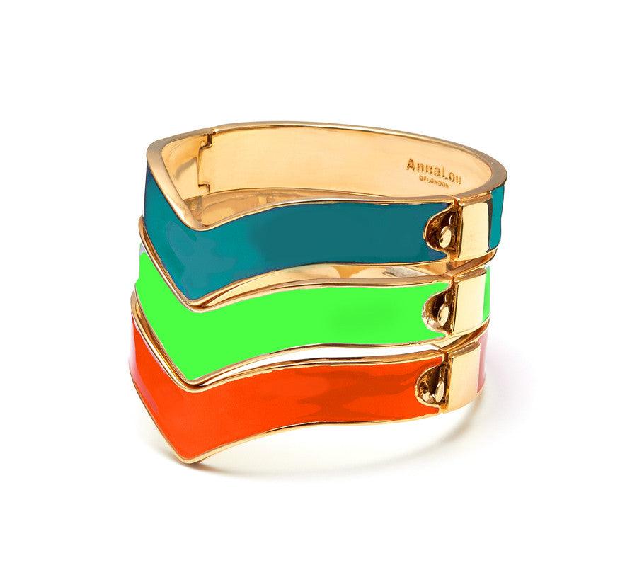 Chevron Bangle - Anna Lou of London