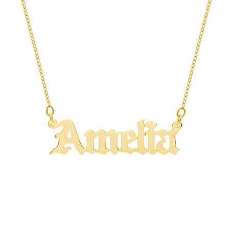 Old English Name Necklace - Anna Lou of London