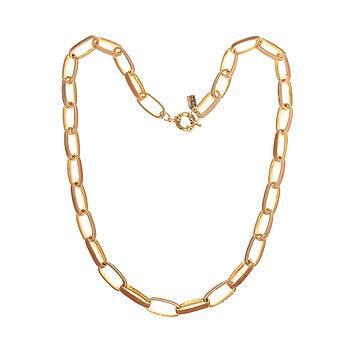 Chain link Enamel Necklace - Anna Lou of London
