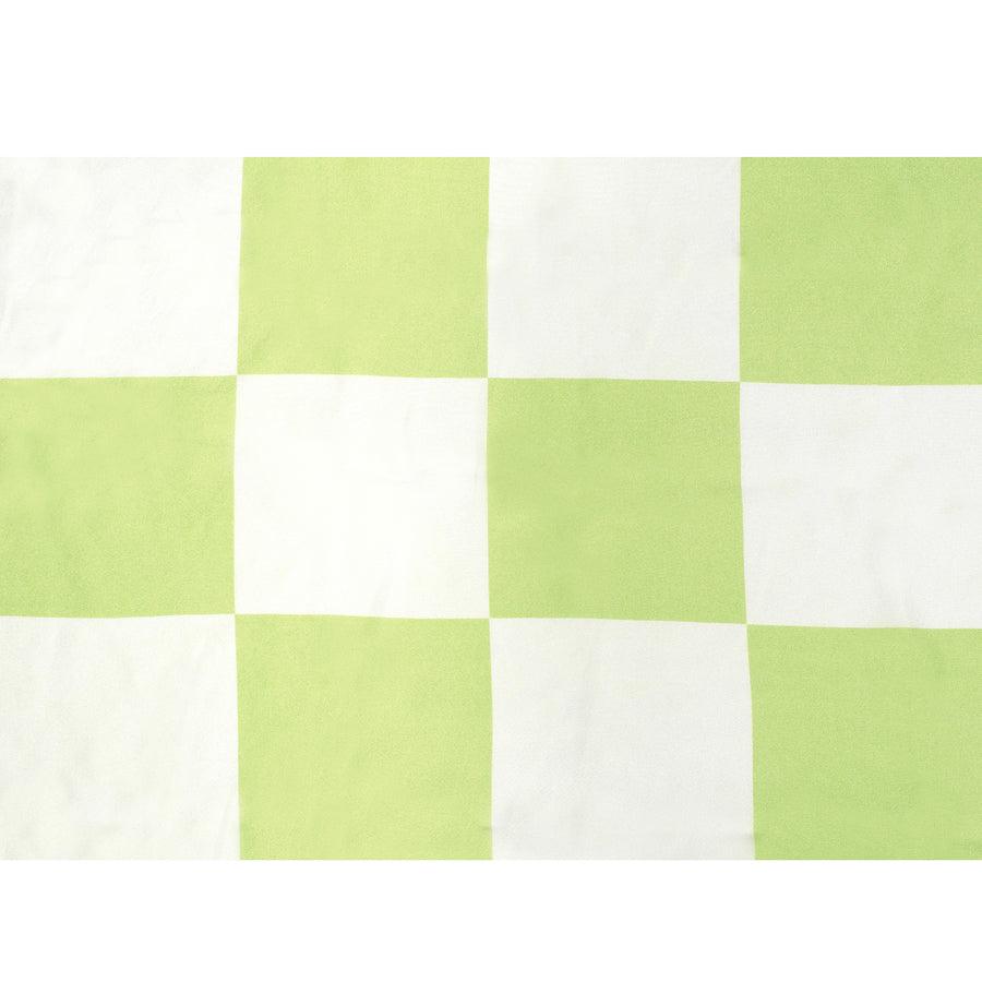 Green Checkerboard Silk Scarf - Anna Lou of London