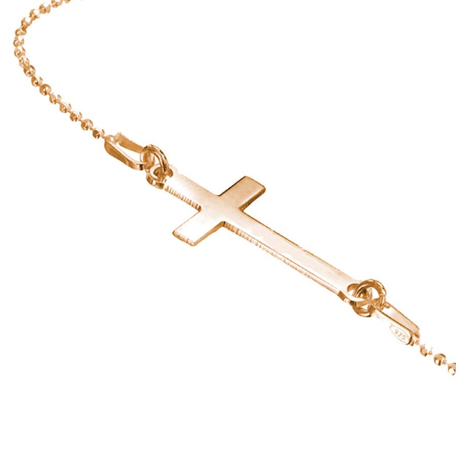 Engraved Cross necklace - Anna Lou of London