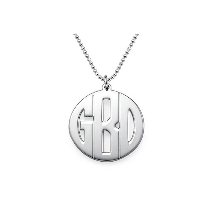 Personalised Men's Monogram Pendant Necklace – Anna Lou of London