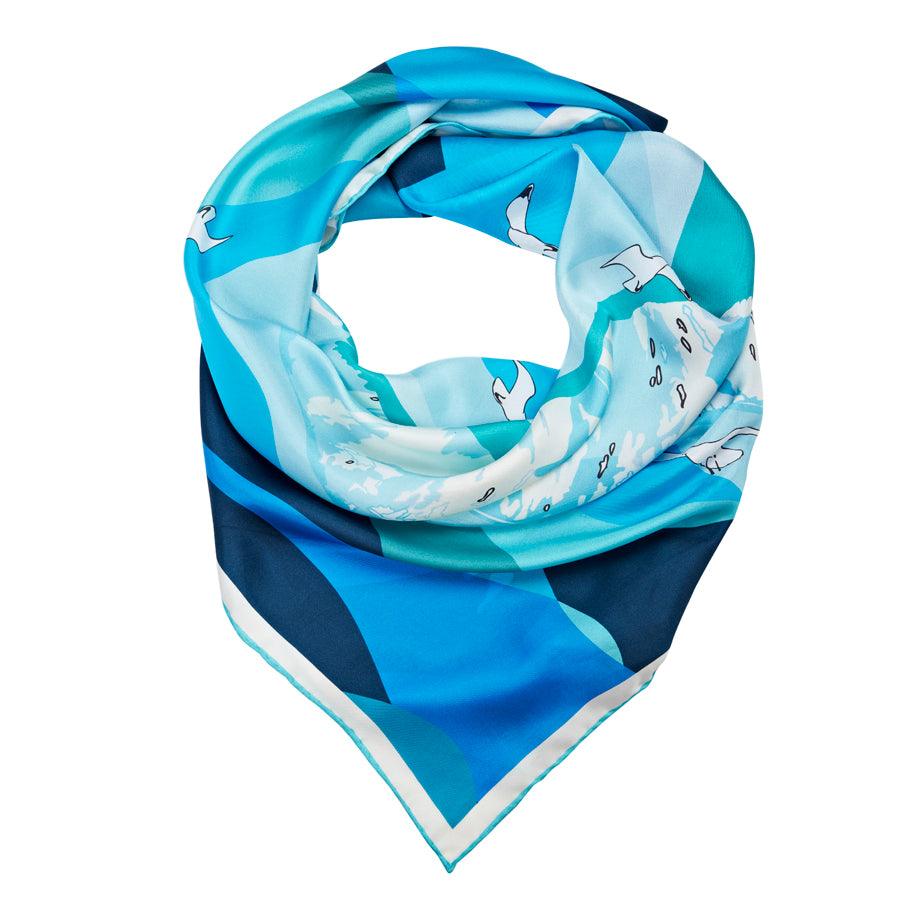Cliffs of Dover Silk Scarf - Anna Lou of London