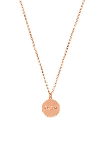 Name Disc Necklace - Anna Lou of London