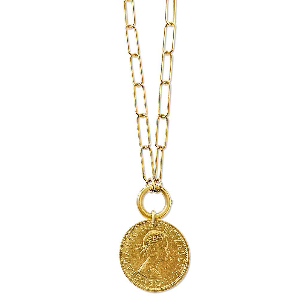 Coin Pendant Necklace - Anna Lou of London